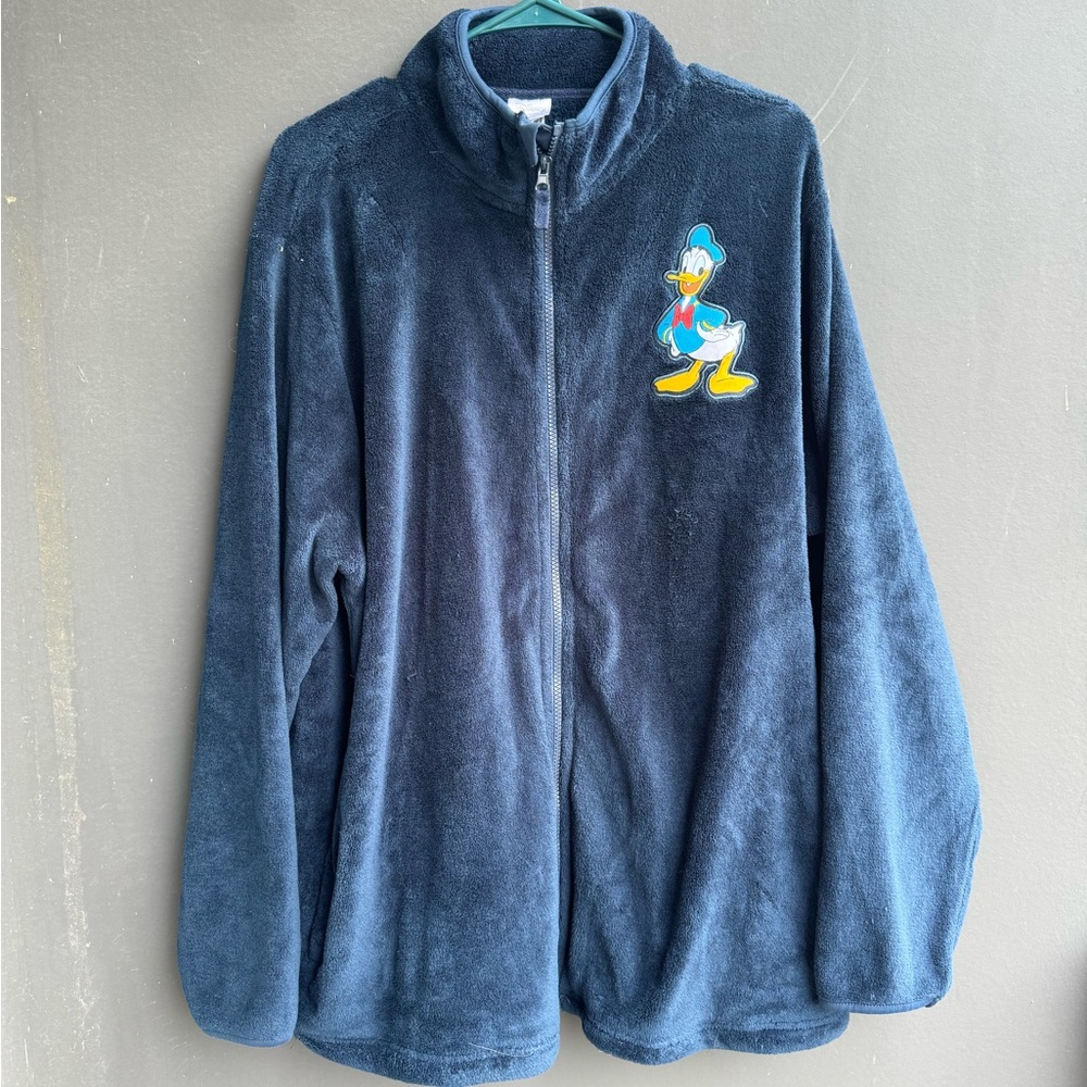 Disney Donald Duck embroidered fleece zip-up jacket
